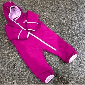 North Face Baby Girls Snowsuit 6-12 months